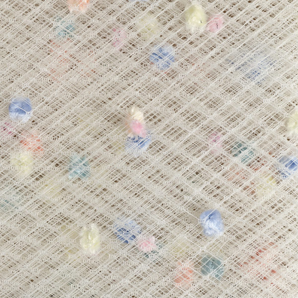 Flor Harlekin - Offwhite med Ljus Multi Mouche
